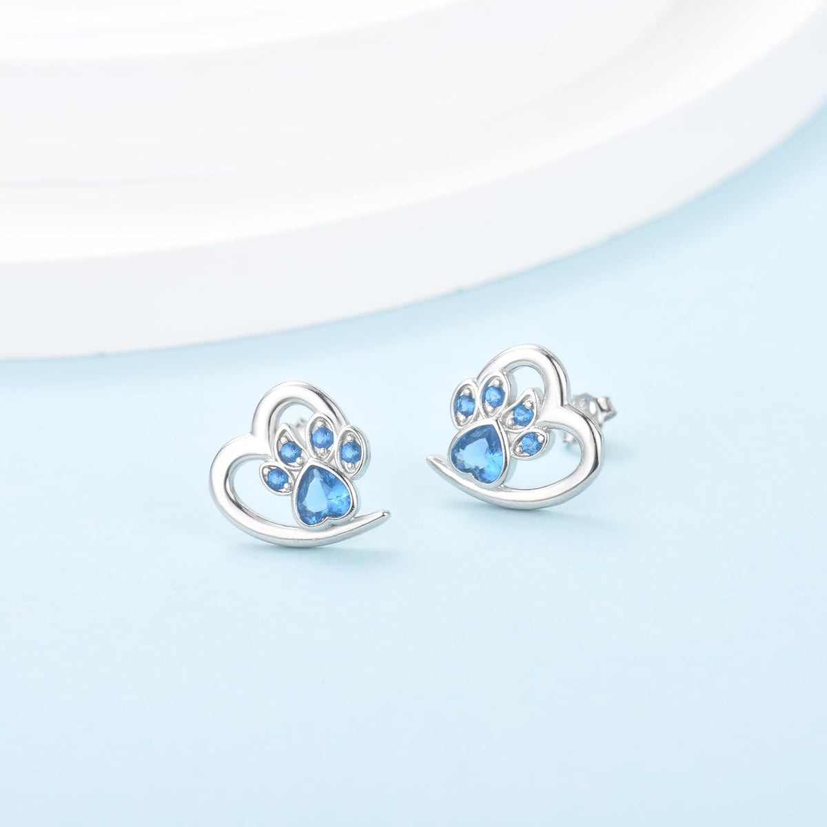 Heart and Paw Print Earrings – Jewelry for Pet Lovers