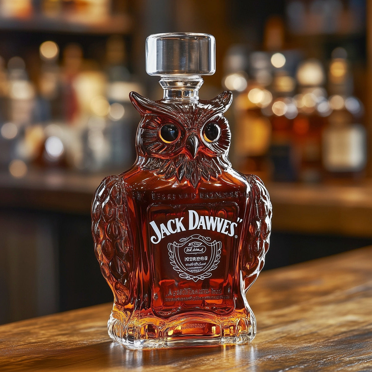 Owl Whisky Bottle