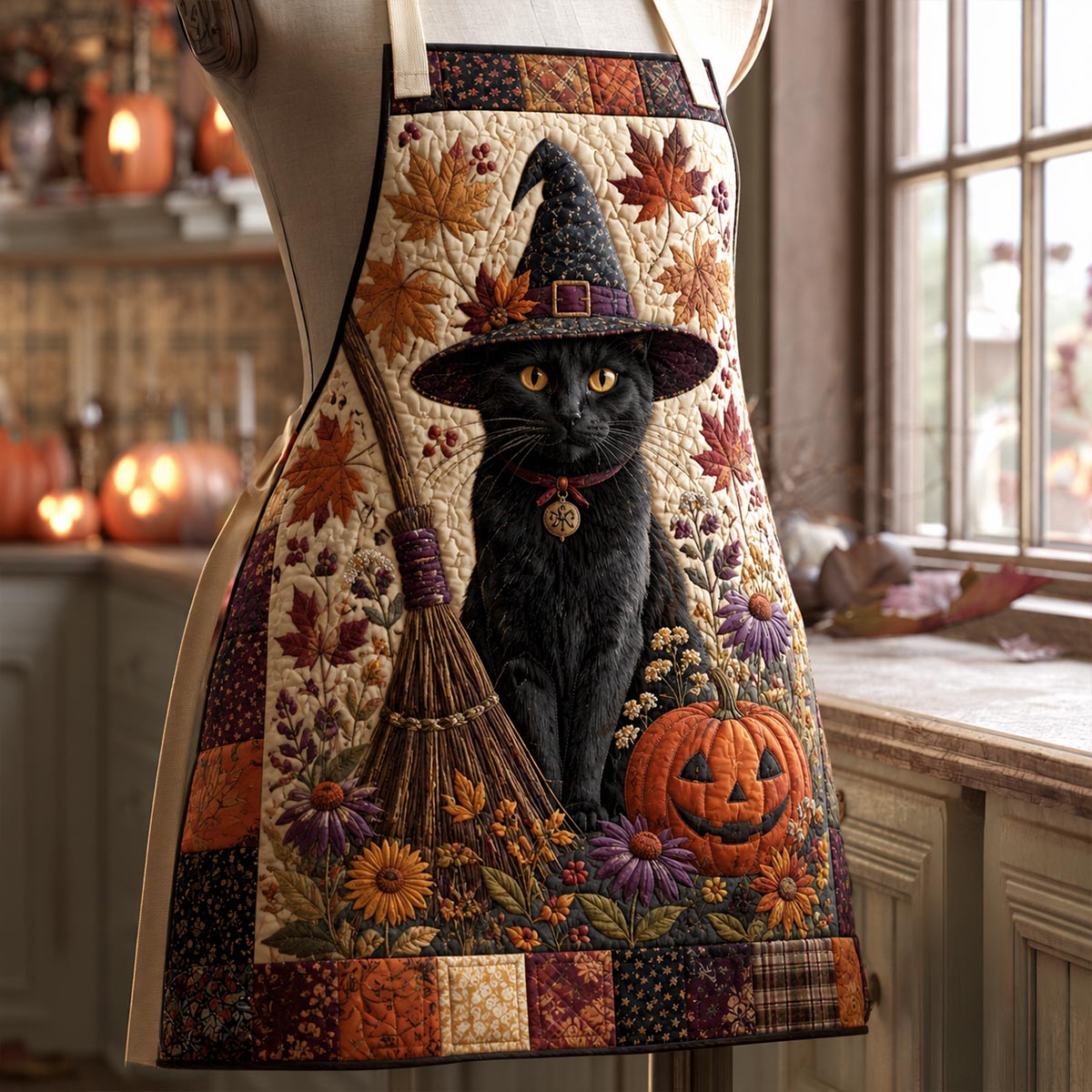 Autumn Spells Quilted Kitchen Apron
