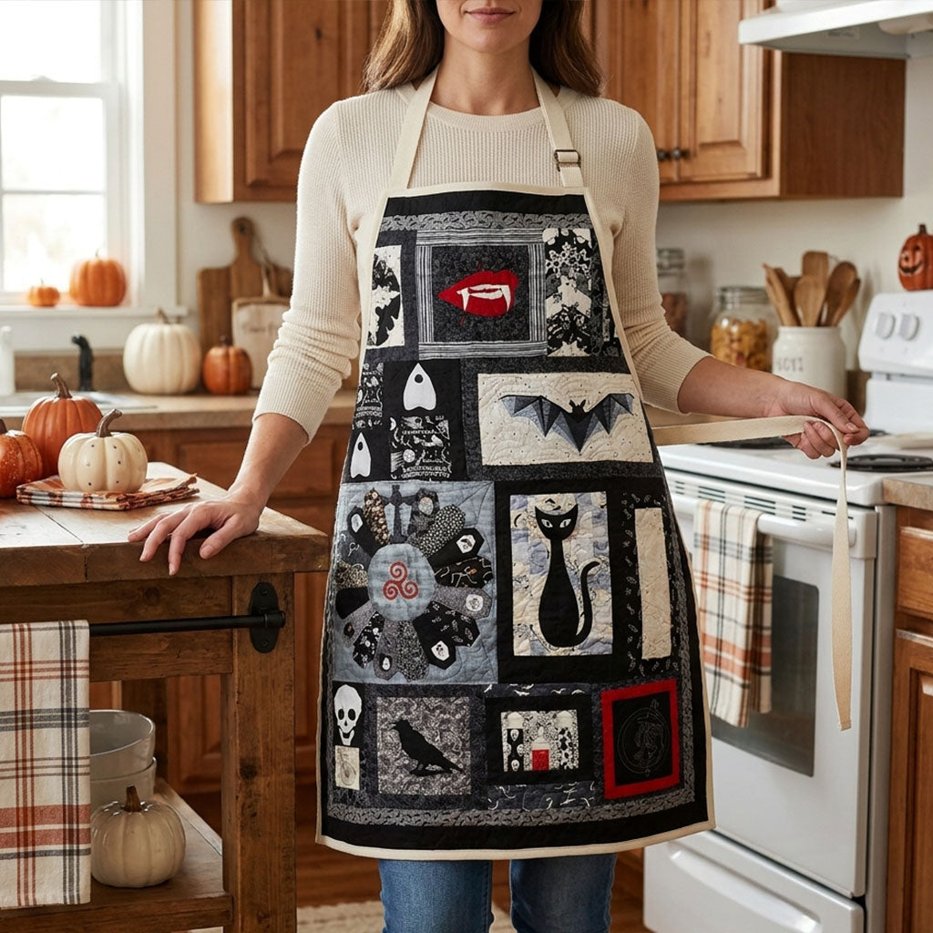 Ghost Party Quilted Kitchen Apron
