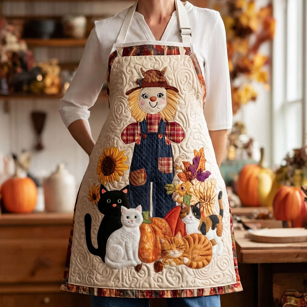 Autumn Palette Quilted Kitchen Apron