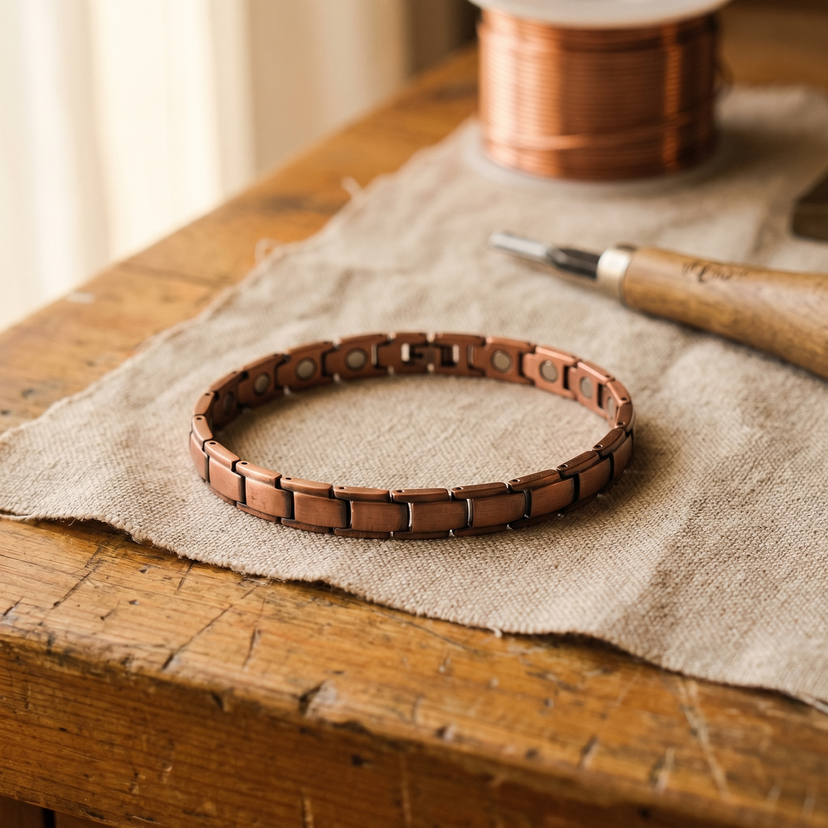 Elegant Copper Ankle Bracelet