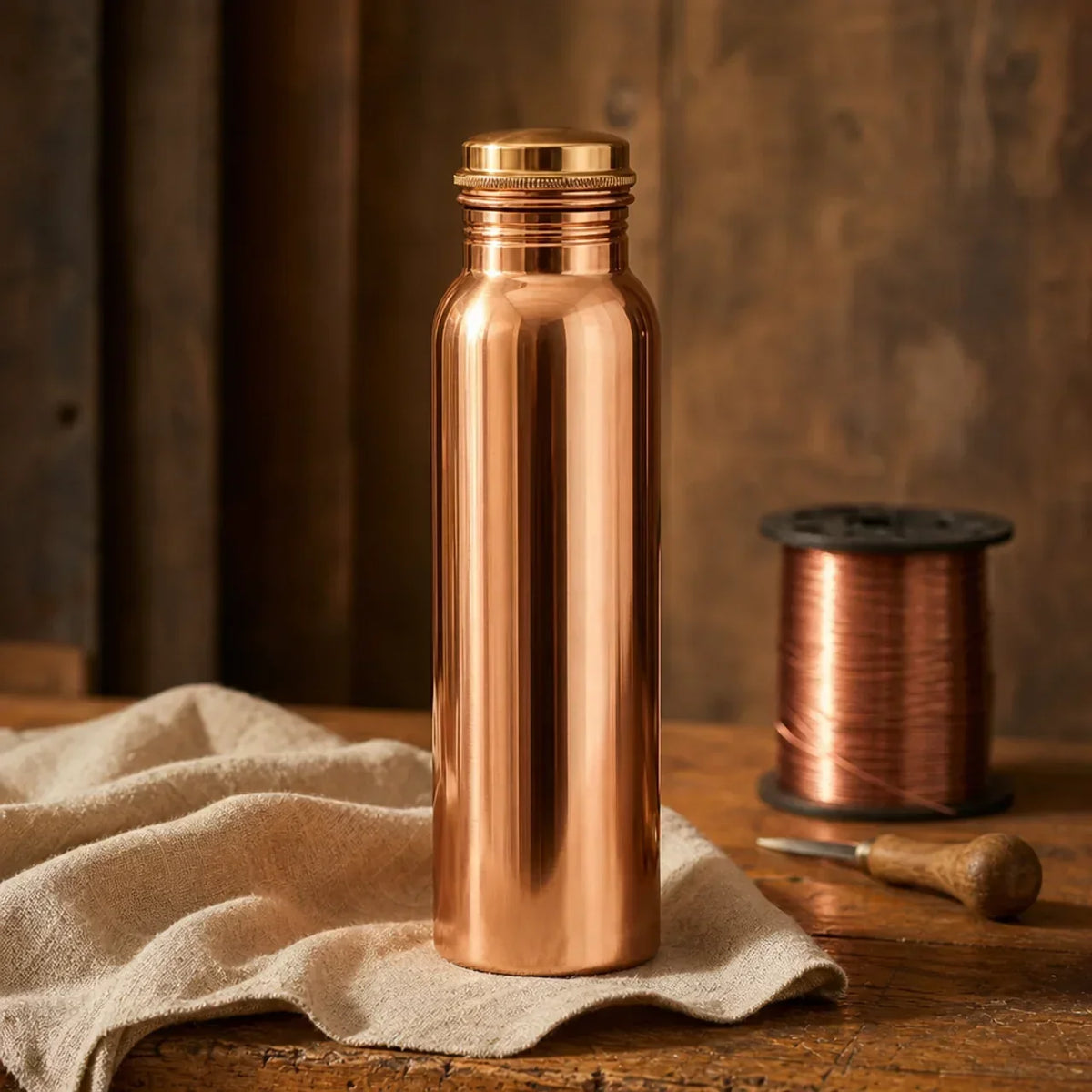 950 ml Sleek Copper Water Bottle