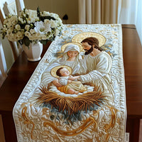 Quilted Table Runner - Bethlehem Light