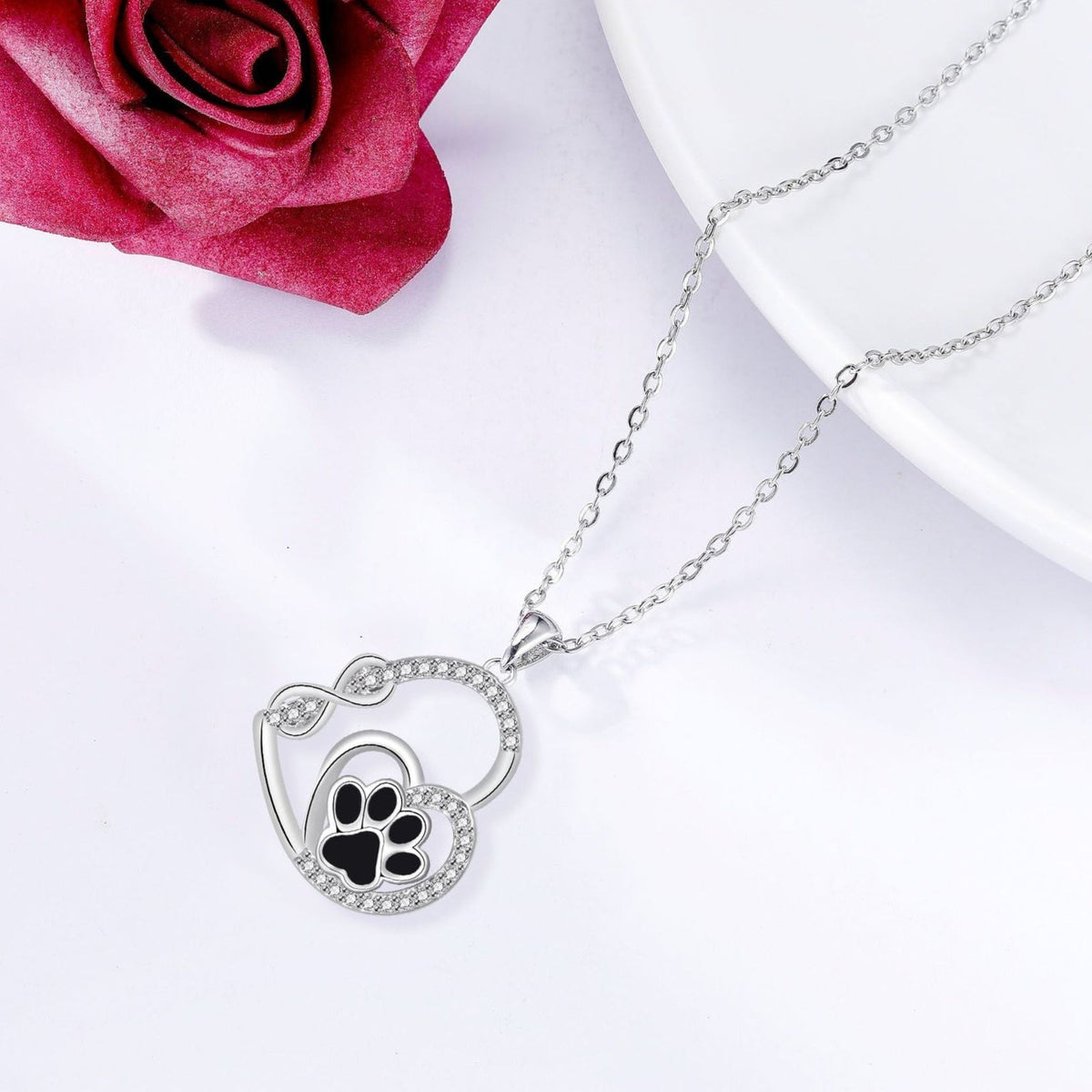 Infinity Paws Love Necklace - Connected Forever