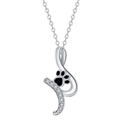 Dog Paw Pendant Necklace 'Loyal Friend'
