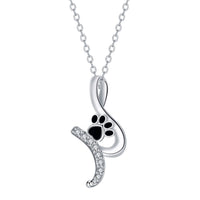 Dog Paw Pendant Necklace 'Loyal Friend'