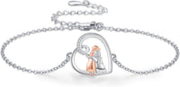 Adjustable Friendship Bracelet with Dog Theme