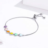 Adjustable Sterling Silver Bracelet with Dog Paw Print