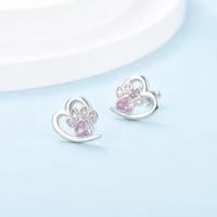 Heart and Paw Print Earrings – Jewelry for Pet Lovers