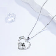 Paw chain with zirconia - Loyal companions