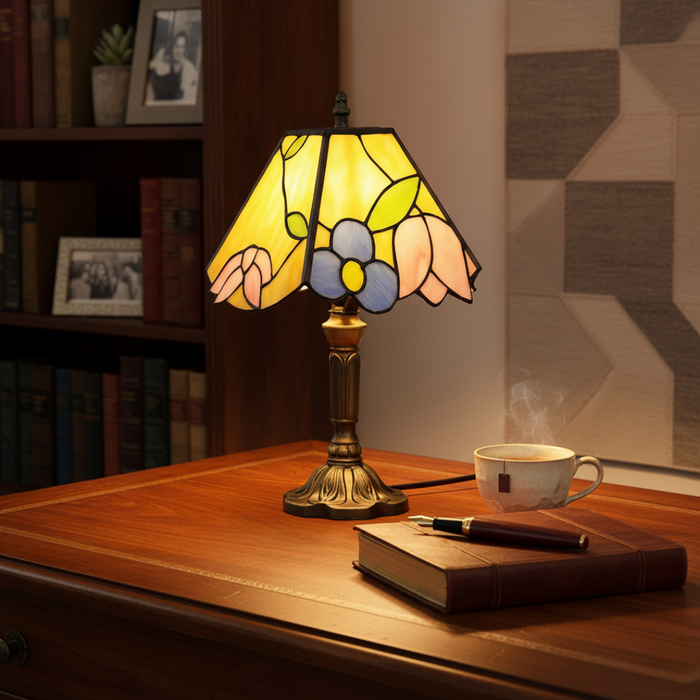 FLORINA | COLORED GLASS DECORATIVE LAMP