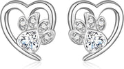 Heart and Paw Print Earrings – Jewelry for Pet Lovers