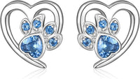 Heart and Paw Print Earrings – Jewelry for Pet Lovers