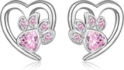 Heart and Paw Print Earrings – Jewelry for Pet Lovers