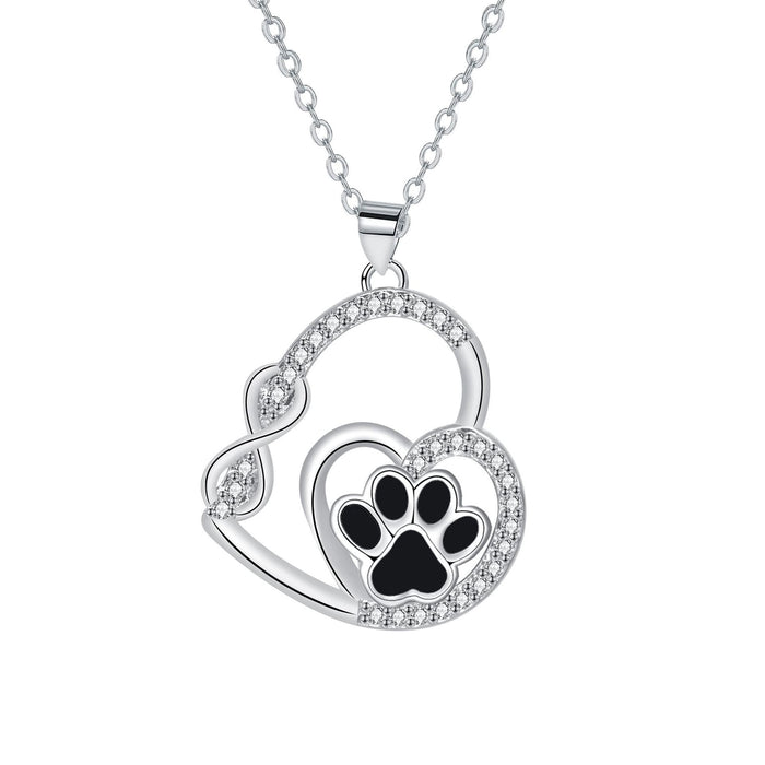 Infinity Paws Love Necklace - Connected Forever
