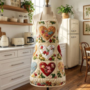 Hearts Quilted Kitchen Apron