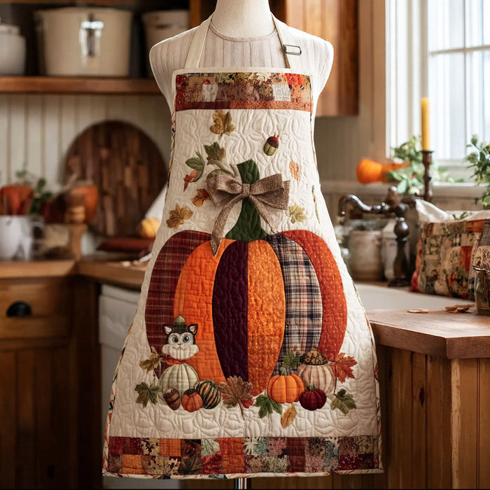Autumn Celebration Quilted Kitchen Apron