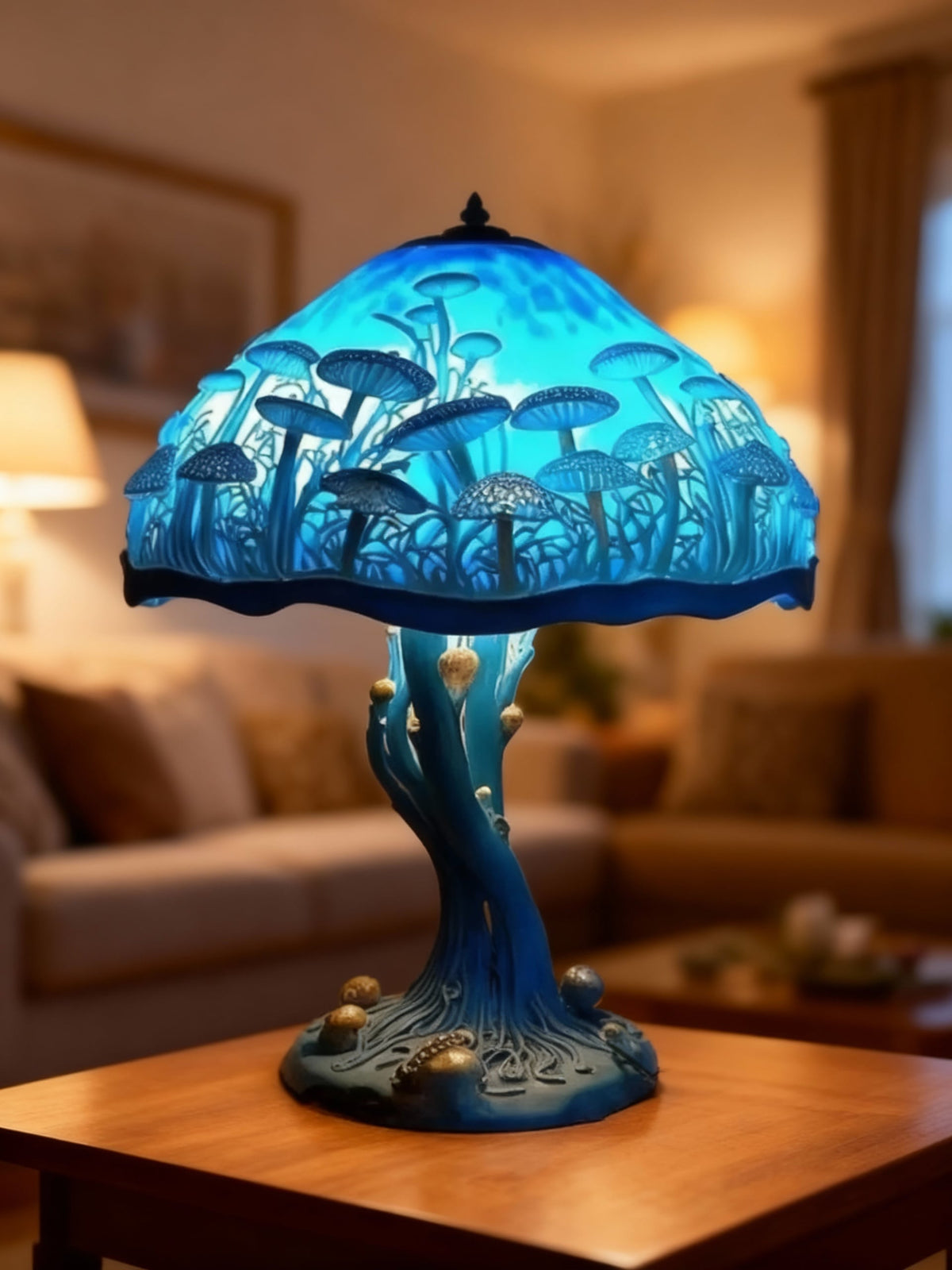 BLUEAURA | Blue desk lamp with a mystical touch