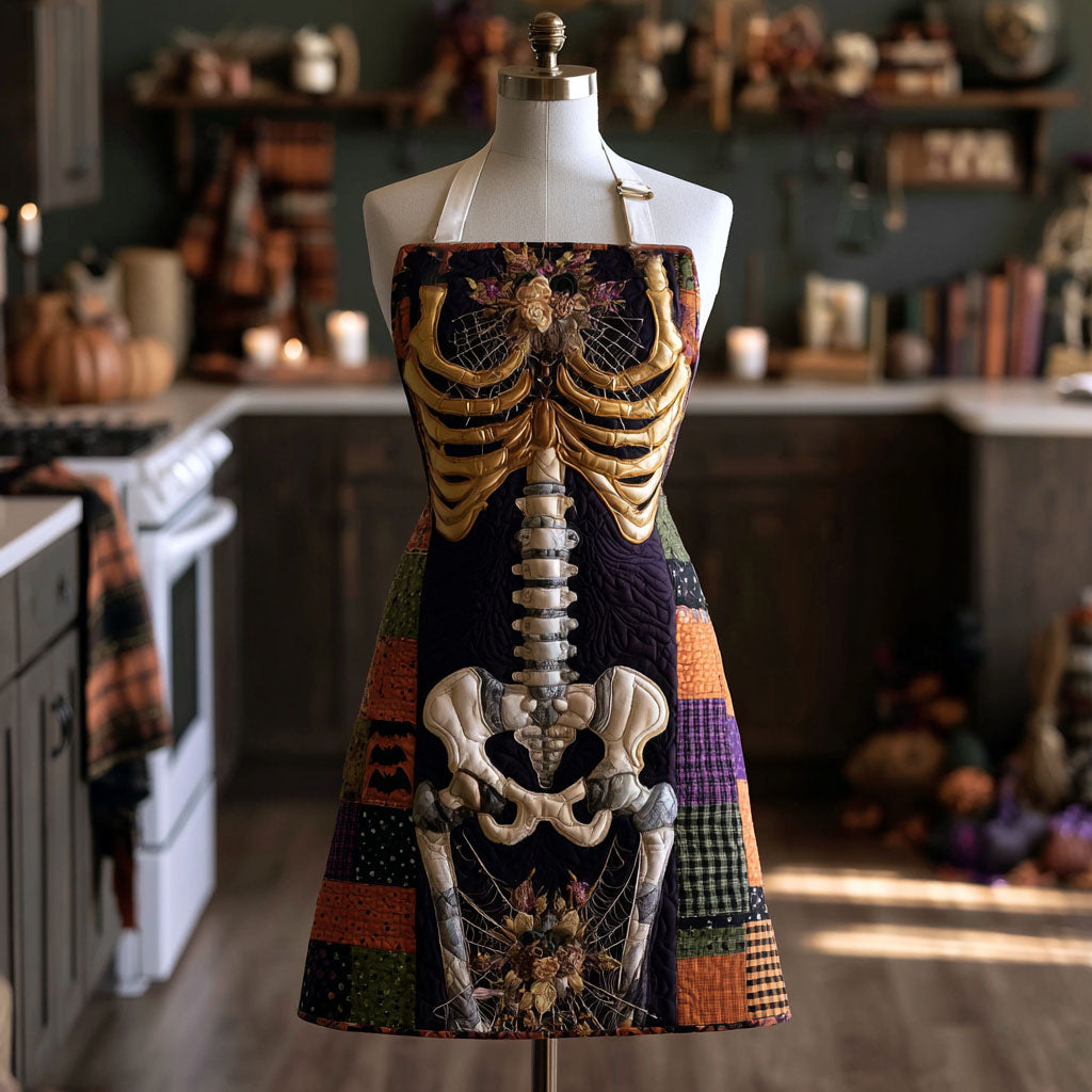 Magic Bones Quilted Kitchen Apron