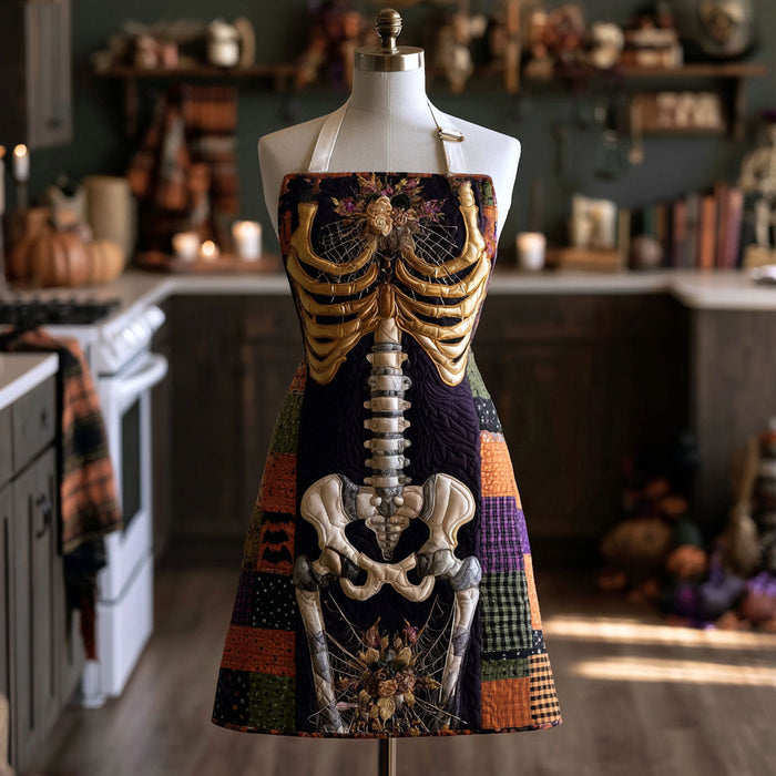 Magic Bones Quilted Kitchen Apron