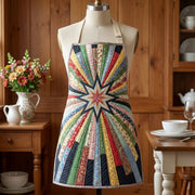 Romantic Floral Quilted Kitchen Apron
