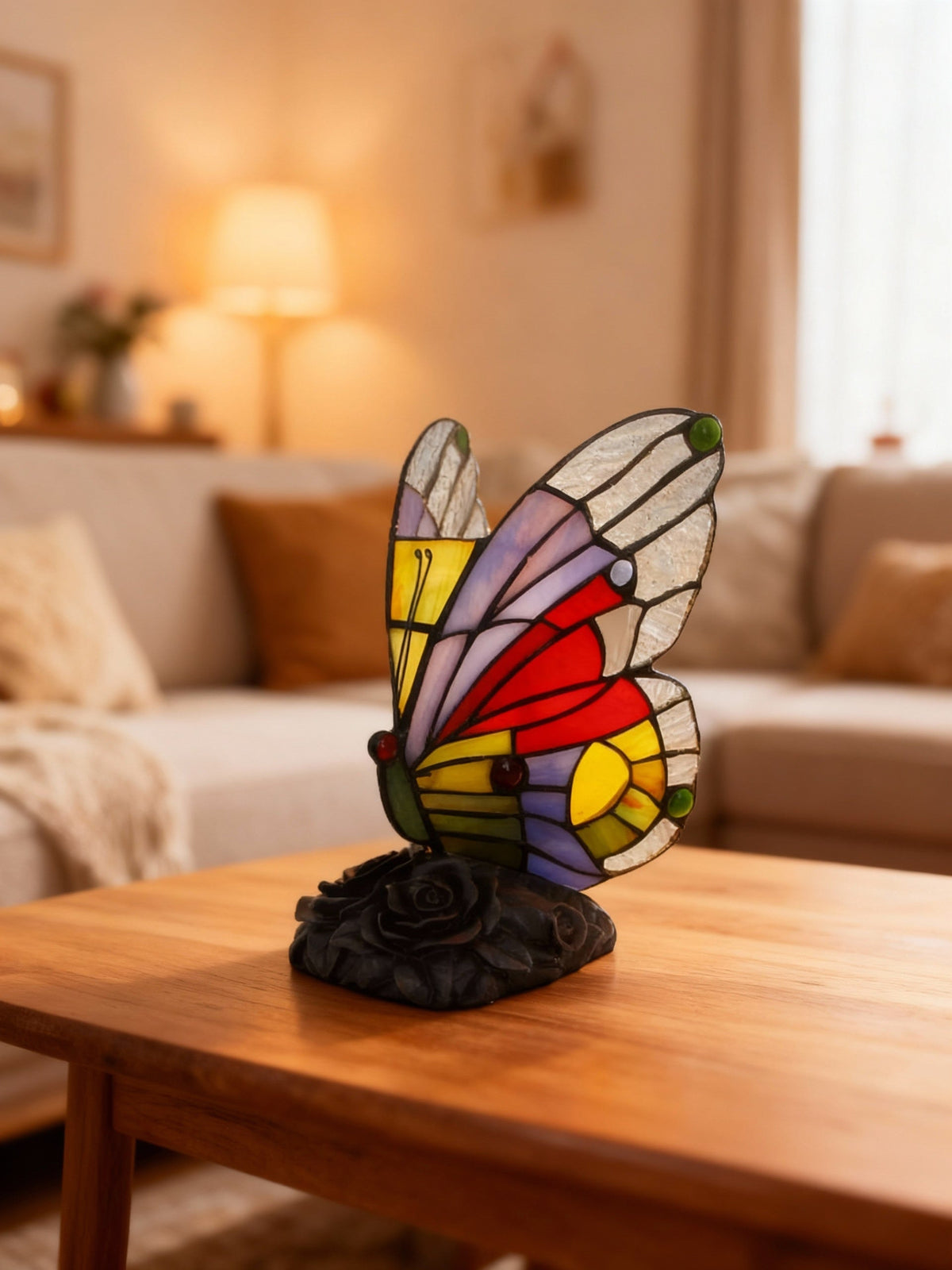 COLORFLY | Colorful desk lamp with butterfly motif