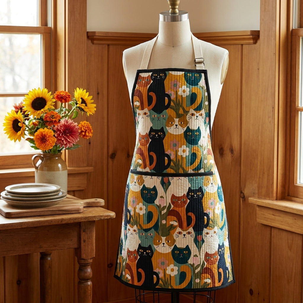 Country Memories Quilted Kitchen Apron