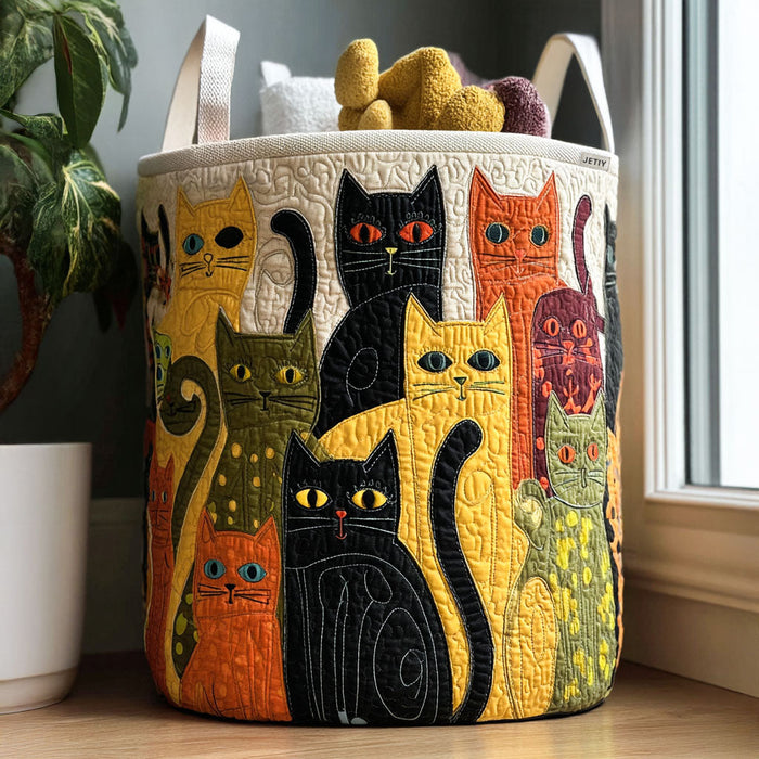 Cozy Cat Carnival | Handmade Laundry Basket