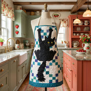 Curious Kitty Quilted Kitchen Apron