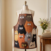Curious Kittens Quilted Kitchen Apron