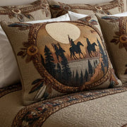 Padded Cushion Cover - Dreamcatcher Circle