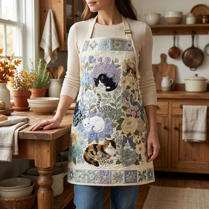 Dreamy Day Quilted Kitchen Apron