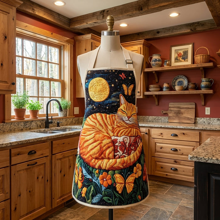Little Kitty Quilted Kitchen Apron