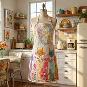 Flower Haven Quilted Kitchen Apron
