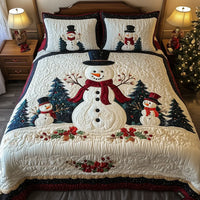 3-Piece Quilted Bed Set - Snow Friends