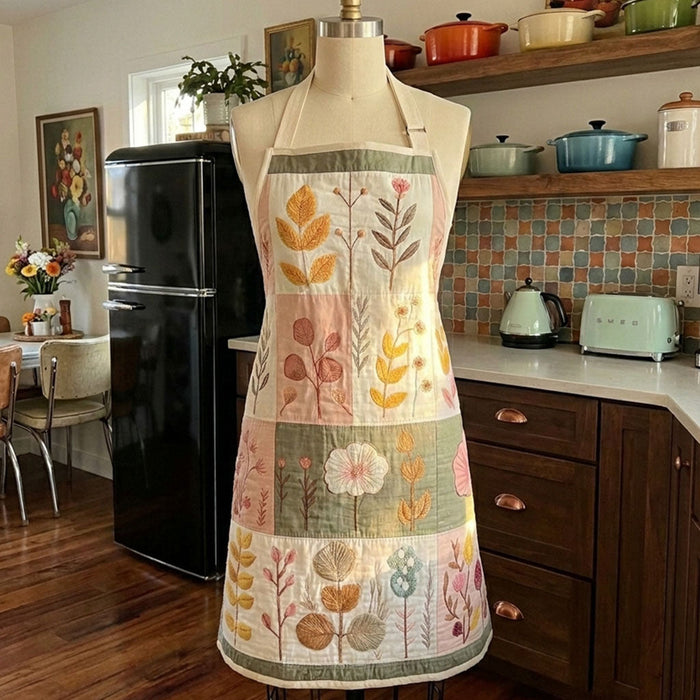 Garden Treasures Quilted Kitchen Apron