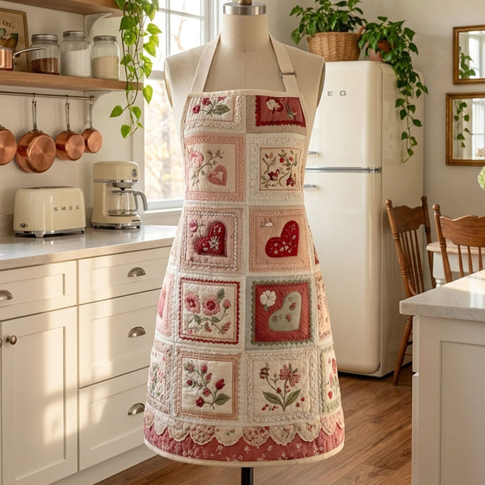 Traditional Quilted Kitchen Apron