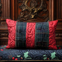 Padded Cushion Cover - Festive Heart