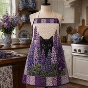 Soft Lavender Quilted Kitchen Apron