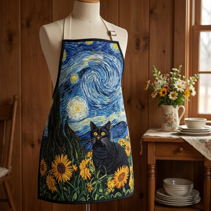 Moonlight Quilted Kitchen Apron