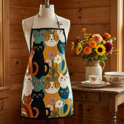 Village Cat Quilted Kitchen Apron
