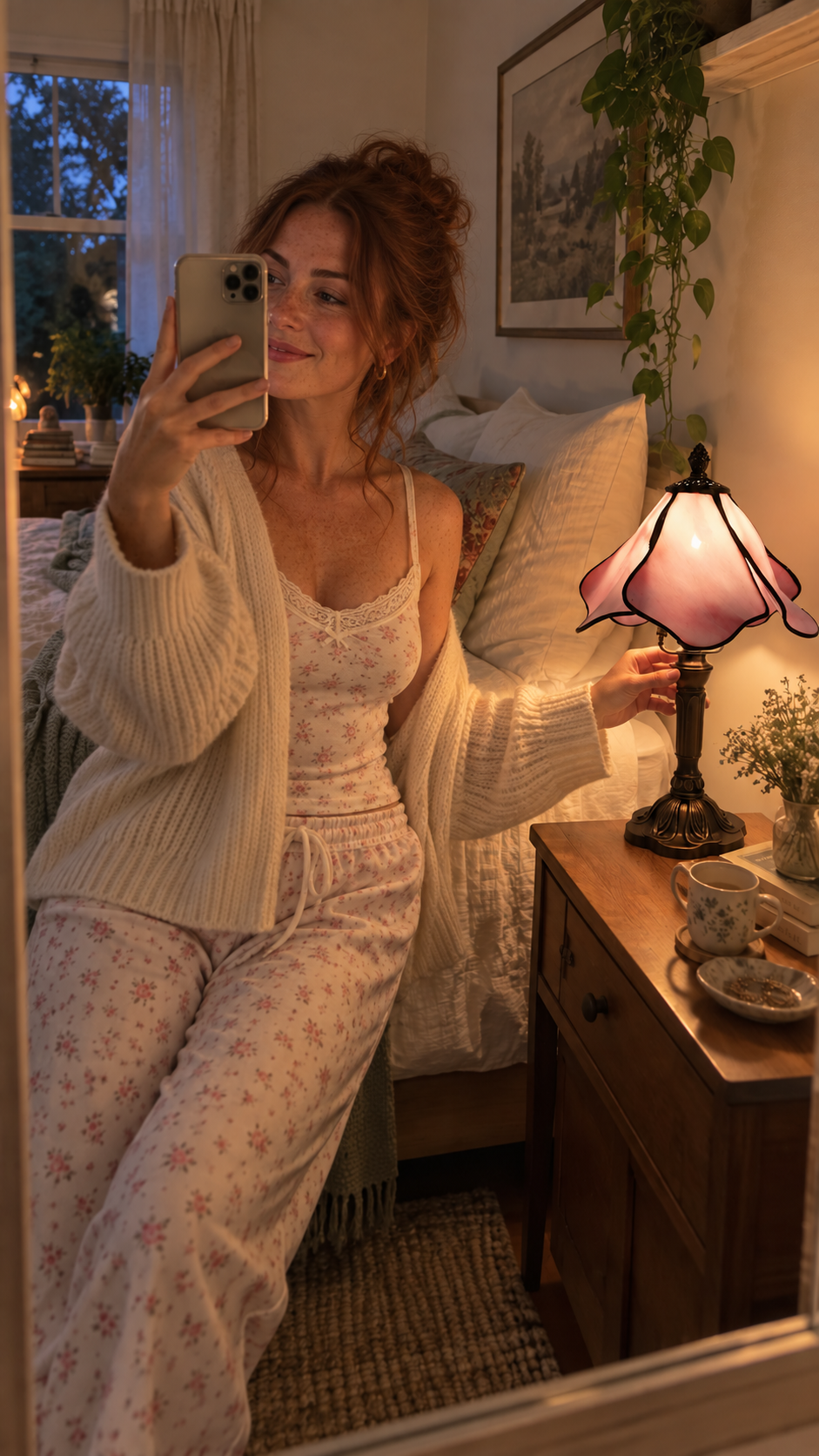 Warm quilted bedding styling inspiration
