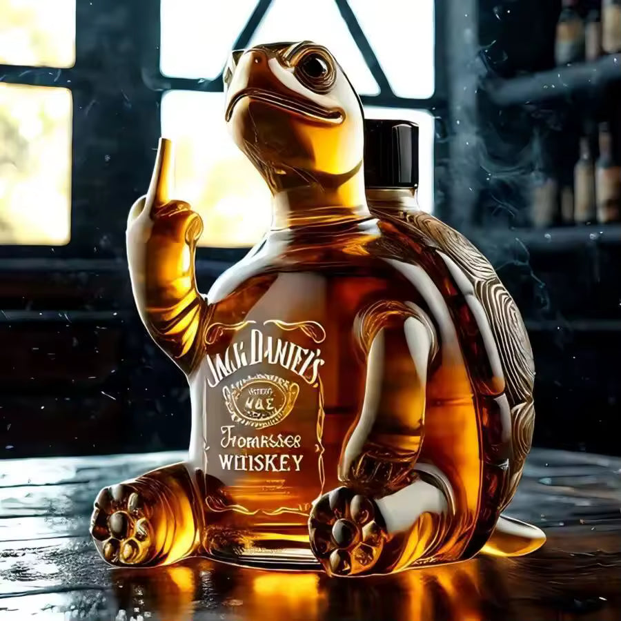 Frog in Jack Daniel's Whiskey Bottle