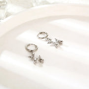 Miniature balloon dog earrings – Gold hoops with fun dog pendant
