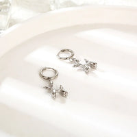 Miniature balloon dog earrings – Gold hoops with fun dog pendant