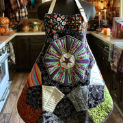 Quilted Halloween Night Kitchen Apron