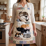 Paw Prints Quilted Kitchen Apron