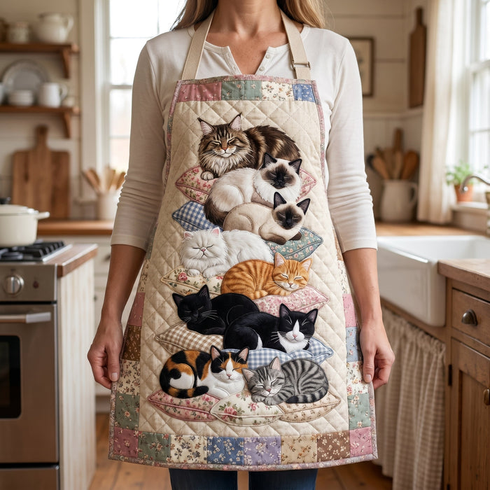 Paw Prints Quilted Kitchen Apron