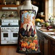 Forest Animals Quilted Kitchen Apron